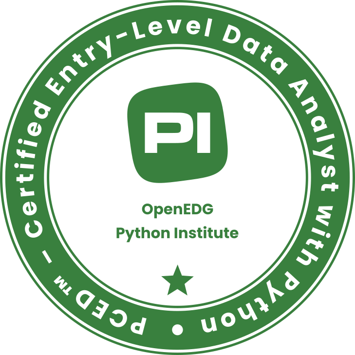 Certified Entry-Level Data Analyst with Python logo