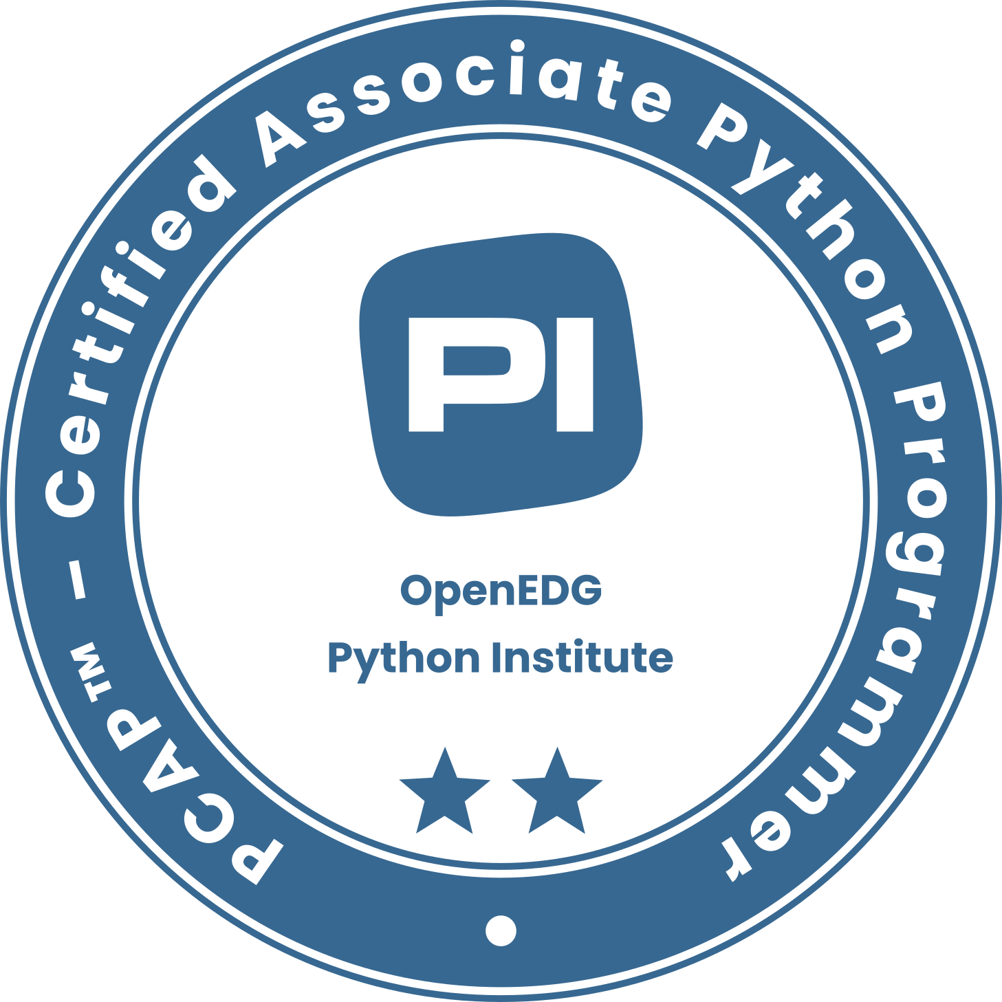 Certified Associate in Python Programming logo