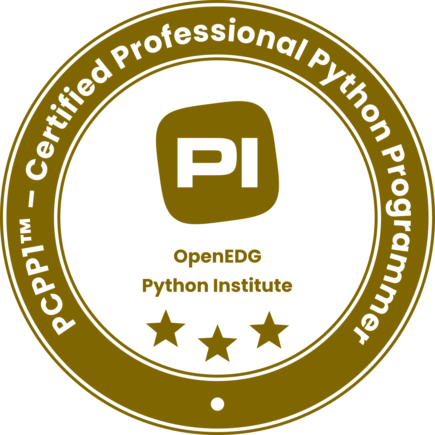 Ceritified Professional Python Programmer 1 logo